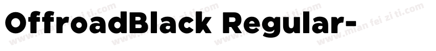 OffroadBlack Regular字体转换
